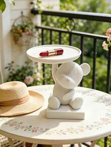 Bear Tray Jewelry Storage Decor, Living Room Desktop Organizer And Home Decor, Multi-Functional Desktop Decor, Suitable For Storing Jewelry, Keys, Wireless Earphones And Other Small Items, Home Decor, Souvenir, Birthday Gift - A - View 4
