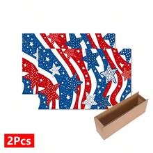 1pc Abstract American Flag Pattern Absorbent Dish Drying Mat, Home Decor, Dish Drying Pad, Espresso Machine Countertop Absorbent Mat, Sink Drain Mat, Soft Faucet Absorbent Mat, Sink Cup Mat, Kitchen & Bathroom Accessories - Multicolor - View 13