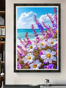 DIY 5D钻石画套装，风景花卉钻石画，钻石艺术，钻石画工艺品，墙面装饰，惊喜礼物 - 圓鑽 - 查看 2