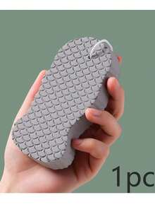1pc Fish Scale Texture Bath Sponge - Featuring A Unique Fish Scale Texture Design, This Bath Sponge Is Exceptionally Soft To The Touch And Also Has A Unique 3D Texture. - Multicolor - View 8