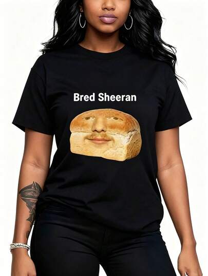 Funny Ed Sheeran Meme Print T Shirts Men Humor Creativity Short Sleeve Oversized Casual Spring Summer T-Shirt 01336 -Versatile Basic T-Shirts