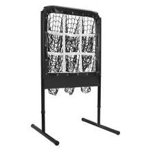 9-Hole Pitching Net Strike Zone 21.3*21.3 In Baseball Softball Pitcher Training Equipment 99-115cm Adjustable Heights - Black - View 8