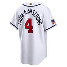 4# Kro-Armstrong Men's Baseball Jersey, 2026 World Baseball Classic Home White Embroidered Letter Baseball Uniform, Game Day Fan Gift Sports - White - View 3