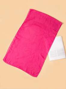 1pc Women's Lightweight Chiffon Solid Color Scarf, Versatile Shawl Wrap, Breathable Casual Travel Accessory, All Season - Hot Pink - View 3