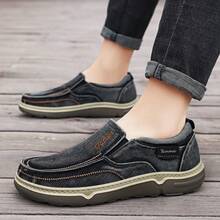 New Breathable Versatile Slip-On Casual Cloth Shoes, Comfortable Canvas Shoes - Grey - View 4