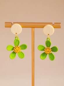 1 Pair Minimalist Fresh Sweet Earrings, Suitable For Daily Wear, Outings, And Vacations - A - View 7