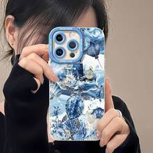 Funda para teléfono con temática oceánica, con tortugas, un faro y conchas, compatible con fundas para teléfonos , Apple, VIVO, OPPO, , Transsion, ,  y Honor. Hecha de material TPU, tiene protección contra golpes y caídas. Es un excelente regalo para amigos y familiares. - Blanco - Ver 2