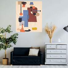 1 pieza de pintura al óleo abstracta y moderna, completamente pintada a mano | Textura moderna pintada a mano, decoración de lujo grande para el hogar, minimalista contemporáneo, mural de estilo nórdico bohemio, pintura de cuchillo de textura gruesa, ideal para la oficina en casa, pasillo - Enmarcado - Ver 5