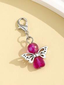 1pc DIY Colorful Beaded Angel Pendant, Heart-Shaped Beads Cute Angel Keychain, Creative Gift For Lover, Friend, Girlfriend, Holiday, Festival, Mobile Phone, Car Accessories, Keychain, Small Gift For Events - Multicolor - View 18