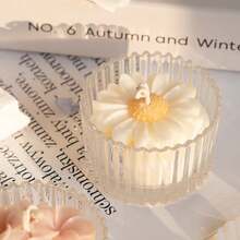 1pc Handmade Flower Shaped Soy Wax Scented Candle, Smokeless Fragrance Candle, Creates Perfect Atmosphere. Perfect For Indoor Decor, Tabletop Display, Party Wedding, Romantic Gift For Women - Multi Scents - View 11