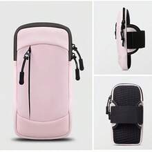 Sac de bras de sport léger, pochette de téléphone de course unisexe avec sangle d'épaule amovible, convient pour le cyclisme en extérieur - Multicolore - Voir 6