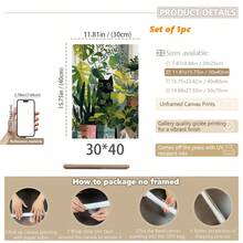 1 pieza Arte de pared en lienzo con gato negro escondido en plantas de la jungla, impresión bohemia tropical de Monstera y plantas de interior, decoración de pared verde minimalista única para amantes de los gatos, adecuada para sala de estar, dormitorio, oficina y apartamento, obra de arte de decoración del hogar única, también un gran regalo, decoración del hogar, decoración de la habitación, decoración del baño, decoración de la sala de estar, decoración del dormitorio, decoración de la cocina, decoración de la oficina, póster de apartamento - A - Ver 20