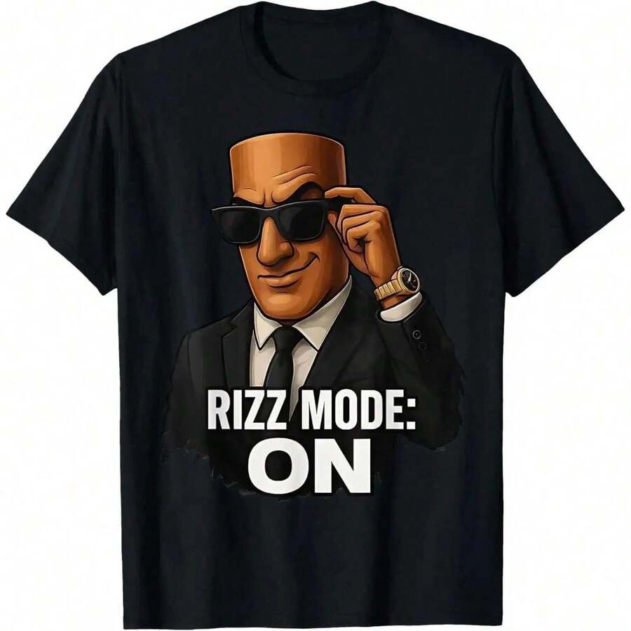 2026 Tung Sahur Rizz Mode Activated Italian Brainrot Meme T-Shirt Loose And Comfortable - Back - View 1