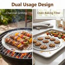 304 Stainless Steel BBQ Grill Mesh Thickened One-Piece Forming Heavy Duty Grill Net Universal Fit For BBQ Grills,Suitable For Outdoor Grilling, Roasting Meat, Roasting Fish, Baking Tray, Multiple Specifications Available - One-piece Molding Thickened - View 5