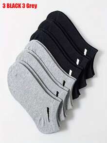 1/5/10/15 Đôi tất ngắn thường ngày Unisex, Đen/Trắng/Xám, Thấm hút ẩm, Tất cổ thấp thoáng khí cho mọi mùa - Nhiều màu - Xem 66