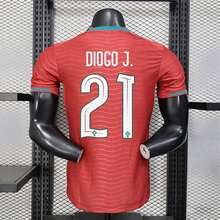 [48-Hour Shipping] Portuguese National Team 2026-2027 Season Home Red Short-Sleeved Football Jersey With Multiple Player Numbers Including 3, 7, 8, 10, 17, Etc - 8號 - 查看 4