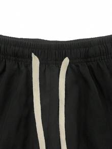 Hidkat Women's Capris Cargo 3/4 Pants With Drawstring Waist And Large Pockets, Solid Color, Suitable For Daily Casual Outdoor Streetwear - Black - View 4