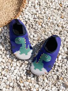 Spring/Summer Boys & Girls Kids Cute Cartoon Shark Dinosaur Pattern, Outdoor Casual Hollow Breathable Soft Sole Lightweight, Water Shoes Creek Shoes Beach Socks Shoes Diving Shoes - Royal Blue - View 5