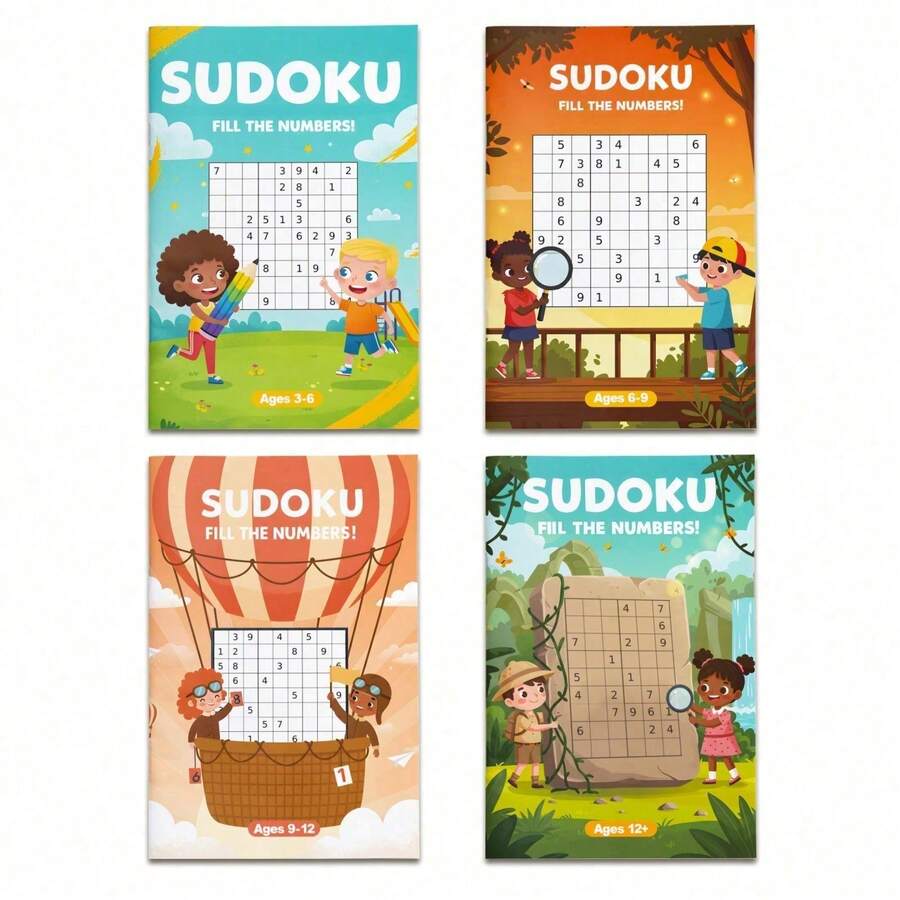 Sudoku Puzzle Book, For Logic Training And Concentration Improvement. Enjoy Classic Number Filling Challenges, Enhance Reasoning Ability, Patience And Attention To Detail. Clear And Easy To Read Pages, Suitable For Daily Practice At Home Or Office. - Sudoku Learning Log -12 - View 1