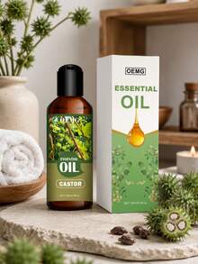 100ml Pure Castor Oil, High-Quality Essential Oil, Suitable For Home Aroma Diffuser, Humidifier, Rattan Diffuser And Lamps | Ideal For Aromatherapy, Humidifier | Daily Use, Elegant Fragrance, Father's Day Gift - Castor Essential Oil - View 8