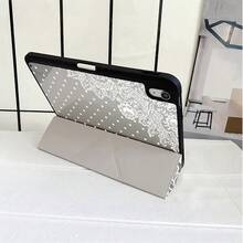 1 buah Casing Pelindung Tablet Motif Polkadot Biru Tua & Putih dengan Slot Pena, Kompatibel dengan iPad Generasi ke-10/11 (A16 2025)/ Galaxy S9/S7/S10+// - MultiWarna - View 4