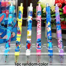 Bộ 6/12 bút bi gel màu trung tính, chủ đề các nhân vật hoạt hình Stitch, Winnie the Pooh, Gấu Dâu tây, mực khô nhanh, bút ký tên, bút viết, bút văn phòng phẩm cho học sinh, nhãn dán văn phòng phẩm, sổ tay, hộp bút văn phòng, bút học sinh, sách vở - Mũi khâu - Xem 13