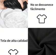Camiseta De Gama Alta Utopia  Para Hombre - Negro - Ver 3