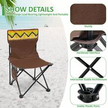 Crystals 3Pc Foldable Camping Table & Chair Set - Coklat - View 4