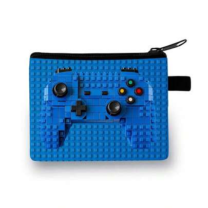 Nueva cartera de estilo, diseño lindo de dinosaurio de dibujos animados y fútbol, adecuada para niños, niñas, estudiantes, monedero