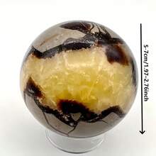 1pc High Quality Tortoise Shell Stone Crystal Ball, Unique Crystal Collectible, Perfect For Home Decor, Ideal Holiday Gift For Family, Parents And Friends - Multicolor - View 3