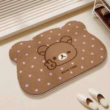 San-X Rilakkuma 卡通可愛慵懶熊設計吸水防污浴室地墊，防塵易打理腳墊 - 彩色 - 查看 17