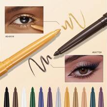 Delineador de ojos mate, resistente al agua, a prueba de manchas, color de larga duración, delineador de ojos en gel, adecuado para Halloween, Navidad y ocasiones de cosplay. - 1 - Ver 5
