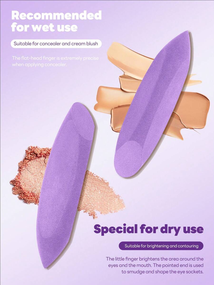 MAANGE 1pc Triangle Cushion Powder Puff With Storage Box, Soft Touch Makeup Sponge, Dry And Wet Dual Use, Reusable Makeup Tool, Suitable For Foundation, Powder And Cream Application, Portable Travel Gift, Suitable For Women And Girls