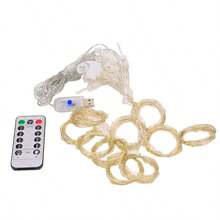 LED Curtain Lights, Dreamy String Lights With Remote Control, Perfect For Cozy Bedroom And Living Room Decor, Add Festive And Party Atmosphere, Create Romantic Curtain Lighting Effect - Multicolor - View 9
