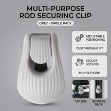 Rods Holder For Fishing Rods With Dual Adjustment And Anti Slip Function Suitable For Car Seats - Light Grey - View 3