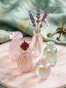 5/10pcs Mini Vase Set, Mini Flower Arrangement Vases, Micro Landscape Decoration Accessories, DIY Decorative Props For Shooting Scenes, DIY Miniature House Furniture Models, Miniature Scene Shooting Props - A - View 8
