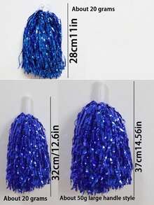 1/2/6pcs Cheerleading Pom Poms, Cheerleading Flower Decor For Dance & Sports - Multicolor - View 10