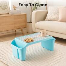 Lap Desk For Bed Adult Large Portable Laptop Tray Table With Storage Pockets - Blue - View 3