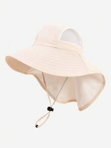 1 Stück Kleinkind Jungen Tiermuster Sonnenhut, schnelltrocknender Mesh-Nackenschutz Sonnenhut, verstellbarer Anti-Verlust Kinnriemen, +Kinder Sommer Strand Pool Camping Reise Sonnenschutz Hut - 1PC - Übersicht 13