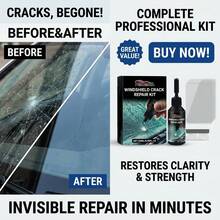 20ml Auto Glass Coating Kit, Hydrophobic Rainproof & Anti-Fog Agent For Car Windshield, Oil Film Remover Polish With Sponge For High Visibility - Multiple - View 3