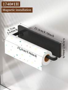 Modern Kitchen Paper Towel Holder - Under-Cabinet Hanging Paper Towel Dispenser, Space-Saving Design, Plastic Material, Bathroom Accessory, Suitable For Commercial And Residential Use, A Must-Have For Small Apartments ﻿ - Multicolor - View 3