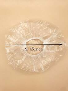 100pcs Disposable Transparent Hair Dyeing Cap, Extra Large & Thick, 9.45inch - A - View 4