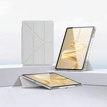 Suitable For Matepad SE11 Inch Tablet Protective Cover,Intelligent Sleep Wake-Up, High Transparency Acrylic Back Panel With Pen Slot, Y-Shaped Multi Folding Bracket, Fashionable PU Leather, All Inclusive Anti Drop And Shockproof,MatePad Case,Suitable For Redmi Pad2 11"/ Pad SE 11 Inch Tablet Protective Case - Clear - View 21
