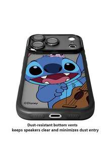Ốp điện thoại Disney Stitch, dành cho iPhone 16promax/ 15/ 14plus/ 13/ 12/ 11promax/ xs/ xr, thiết kế đơn giản, thời trang và dễ thương của nhân vật Officer Clawhauser. - màu đen - Xem 4