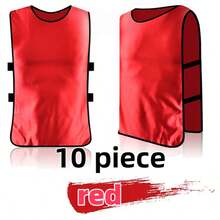 12pcs/2026 World Cup Football Training Vests, Adjustable Quick-Dry Match Vests, Suitable For Youth And Adult Team Sports - Multicolor - View 18
