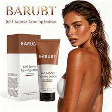 Self Tanner Tanning Lotion 222ml/7.51oz, Sunless Tanner For Fair To Medium Skin, Helps Create A Natural, Gradual Tan Without Sun Exposure, Streak-Free And Easy To Apply - màu nâu - Xem 1
