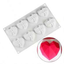 Heart-Shaped Silicone Mold, Heart-Shaped Mousse Mold, Chocolate Ice Cream Dessert Mold, Cake Decorating Tool, Kitchen Accessory - Multicolor - View 8
