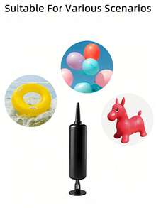 Portable Mini Air Pump, Air Pump, Rapid Inflation Suitable For Balloons, Swim Rings, Pool Floats And Other Water Sports And Outdoor Goods, Compact Handheld Air Pump For Travel And Outdoor Use, Beach Essentials - Multicolor - View 2