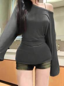 Women Tops - Grey - View 7