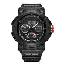 Foxbox Reloj digital militar LIGE para hombres, resistente al agua 30m, reloj de cuarzo LED, reloj deportivo, reloj grande para hombres - Negro - Ver 11